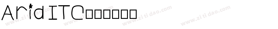 Arid ITC字体转换
